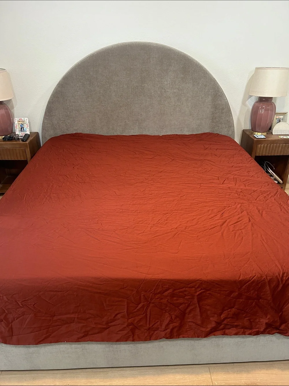 Casaluna Rust Linen King Duvet Set